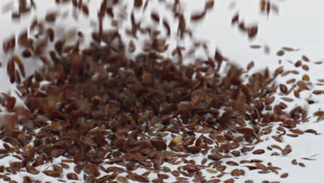 Flax-seeds-falling-yogurt-in-super-slow-motion-close-up.-Super-food-concept.