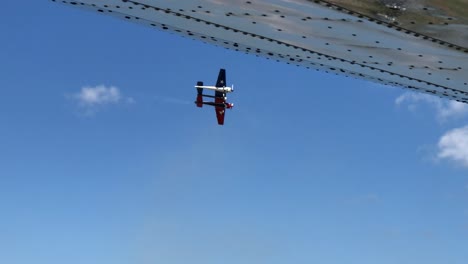 airplane-performing-barrel-roll-stunts