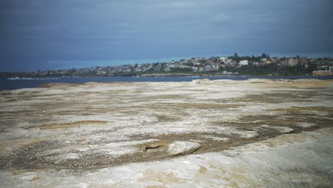 Waves-splashing---Clovelly-beach-coast---Rocky-shoreline---Sydney-NSW,-Australia