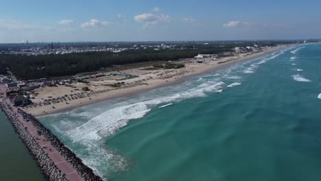A-360-degree-view-of-the-beaches-in-Mexico,-Tampico,-Veracruz