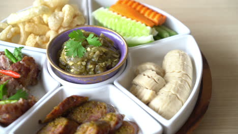 hors-d'oeuvres-of-Northern-traditional-Thai-food