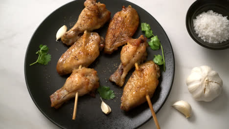 grilled-chicken-wings-barbecue-with-pepper-and-garlic