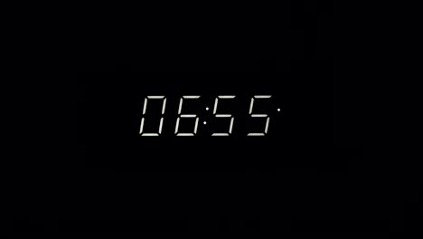 Timelapse-Del-Reloj-Digital,-Alarma-Matutina