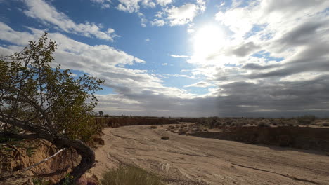 Summer-Desert-Time-Lapse-Dry-Ravine