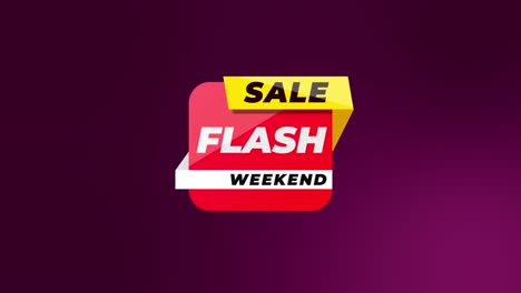 animation-text-for-flash-sale-with-purple-background