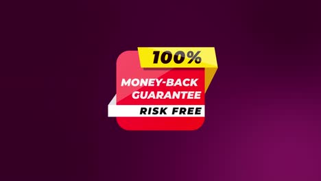 Animierter-Text-100%-Geld-zurück-Garantie-Zum-Verkauf