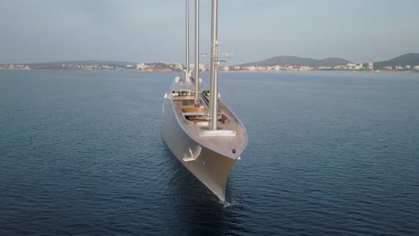 Largest-sailing-yacht-in-the-world-owned-by-Andrey-Melnichenko---Blohm-+-Voss---Luxury-lifestyle-Mallorca,-Monaco,-Ibiza,-Mediterranean-Sea