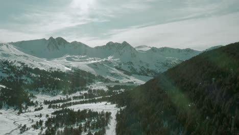 Aerial:-Pas-De-La-Casa-ski-resort-in-Pyrenees-Mountains