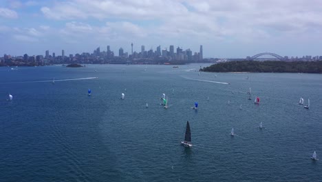 Sydney-Harbour---Sail-Boats