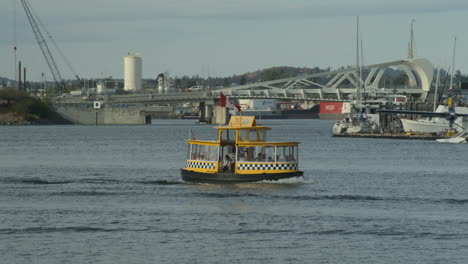 Water-taxi-in-the-Victoria-BC-Harbour-in-Canada
