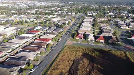 Aerial-view-of-suburbs-and-roads-in-Australia-during-Lockdown