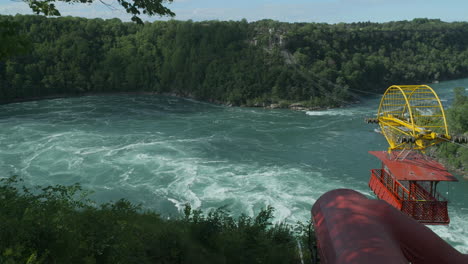 Pan-Of-Niagara-Whirlpool-Y-Aero-Car-En-La-Frontera-Entre-Estados-Unidos-Y-Canadá