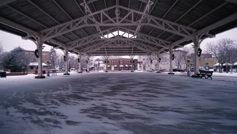 Snow-day-under-Pavilion-in-Manassas-Virginia