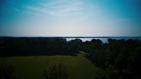 Drone-Shot-coming-up-from-treeline-to-the-ocean-4k