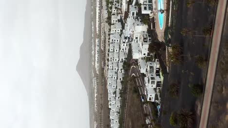 Aerial-view-hotel-and-luxury-resort-on-Lanzarote-island