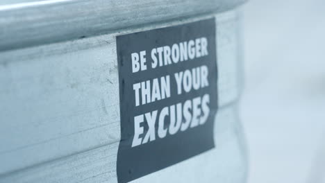 Be-Stronger-Than-Your-Excuses-Sticker-On-An-Ice-Bath-Basin