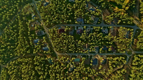 Green-residential-area-of-Baltezers-village-in-Latvia