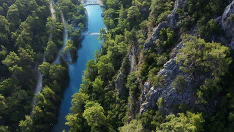 Vista-Aérea-Del-Parque-Nacional-Del-Cañón-Goynuk-En-Antalya,-Turquía