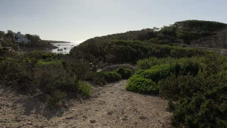 Walking-through-cliffs-and-nature-on-coast-of-Ibiza