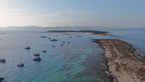 Aerial-view-Espalmador-private-island