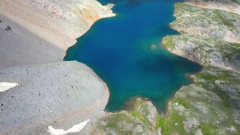 Aerial-View-of-Columbine-Lake,-San-Juan-National-Forest-CO-USA