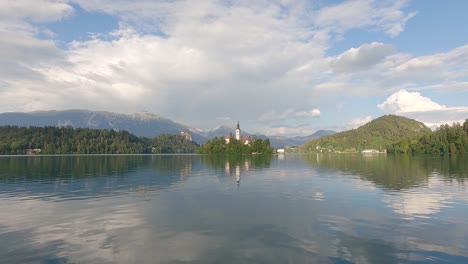 Bled-lake-with-an-island-in-Slovenia