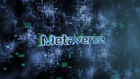 Metaverse-konzepttext-Offenbaren-Animation-Mit-Digitalem-Abstraktem-Hintergrund-3d-rendering-Für-Blockchain,-Web-3,-Kryptowährung