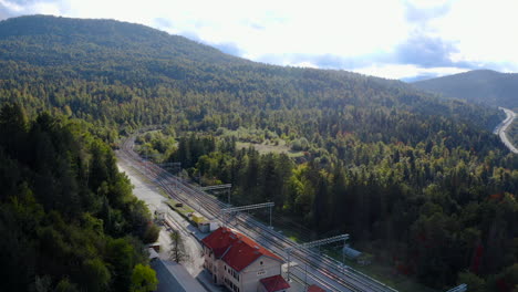 Railway-Tracks-and-station-in-the-Forest