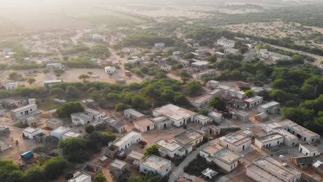 Rural-Village-In-Sindh.-Aerial-Circle-Dolly