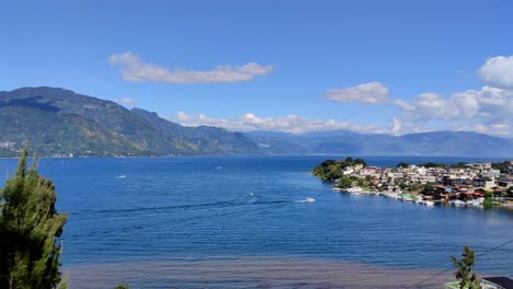 Panoramic-view-of-lake-Atitlán-in-Guatemala