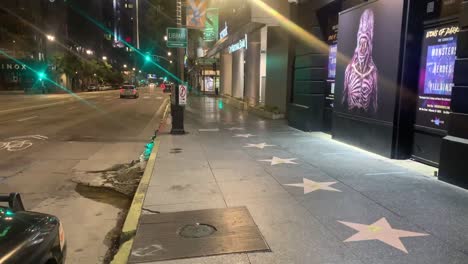 Hollywood-walk-of-fame-with-celebrity-stars