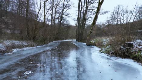 Frozen-river-in-the-forest