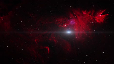 Roter-Nebel-Im-Großen-Universum