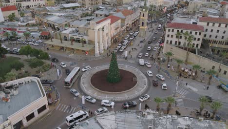 The-Christmas-tree-in-Jaffa-Tel-Aviv-at-sunset---a-few-days-before-Christmas-is-still-under-construction-#001