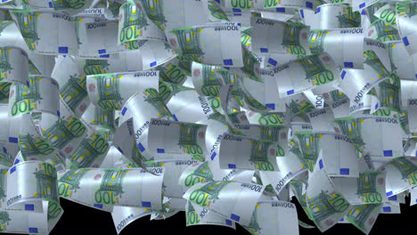 La-Transición-De-Video-De-Dinero-De-Billetes-En-Euros-Simula-La-Caída-De-Billetes-De-100-Euros-Con-Canal-Alfa-En-Resolución-4k