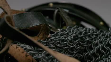 chainmail-and-other-knight-equipment-in-studio