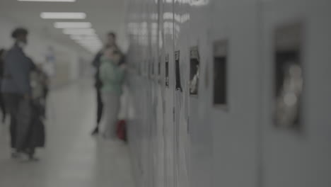 High-school-locker---students-between-classes