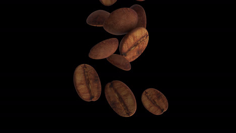 Coffee-Beans-Falling-In-Slow-Motion-4k-Transparent-Background