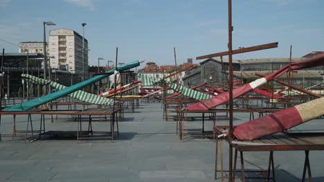 Mercado-De-Torino-Vacío.-No-Hay-Gente-En-El-Mercado