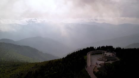 Mount-Mitchell-Nc,-North-Carolina-Antenne-Des-Berggipfelauszugs