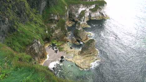 Aerial-view-of-Rocky-Cliffs-and-Ocean-in-Ireland