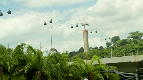 Teleféricos-Durante-El-Día-En-Singapur