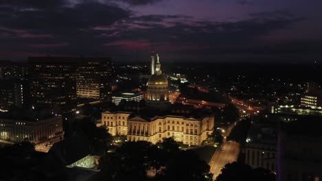 Early-Morning-aerial-view-of-Georgia-State-Capital
