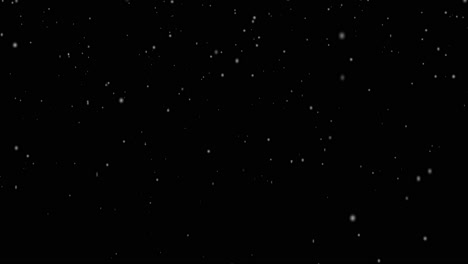 Winter-snow,-falling-snow-isolated-on-black-background-in-4K-to-be-used-for-composing,-motion-graphics,-Large-and-small-snow-snowflakes,-Isolated-falling-snow
