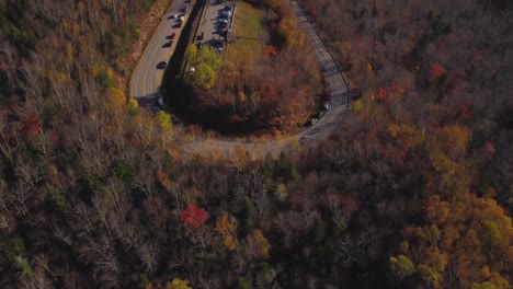 Curvy-pavement-road-at-white-mountains-in-the-United-States-of-America