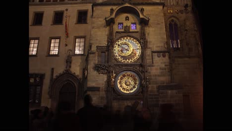 Timelapse-of-Astronomical-Clock-in-Prague,-Czech-Republic