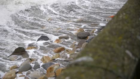 Waves-relentlessly-breaking-over-rocks-on-the-Irish-coastline