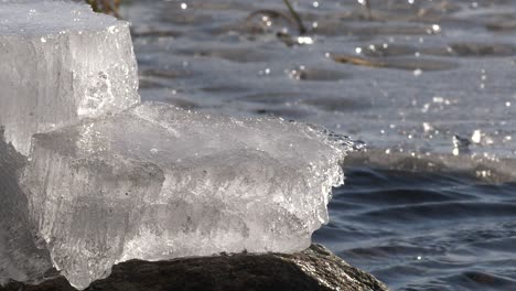 Melting-ice-crystals-on-shoreline-in-spring