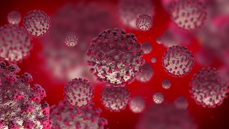 Coronavirus-Animation-Realistisch-3d-Rendern-Mikroskop-Ansicht-Gefährlich-Pandemie-Grippe-2019-ncov-Roman-4k-Uhd