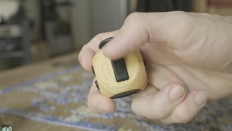 Hand-playing-and-Fiddling-With-Fidget-cube